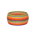 Tavolino-Pouf in Resina Intrecciata a Mano