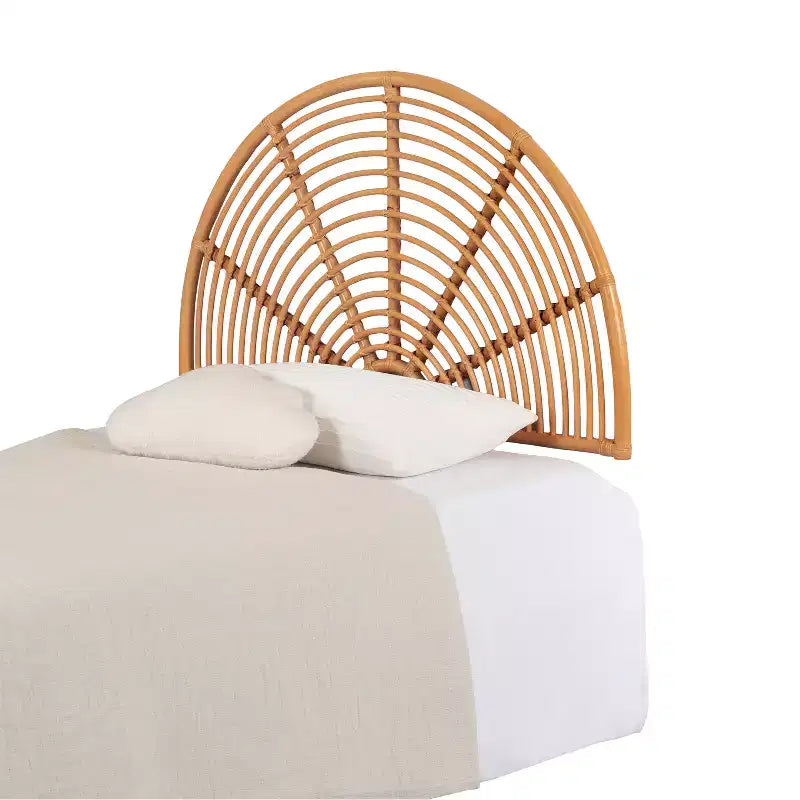 Testiera da Parete in Rattan Rainbow Natural Bloom