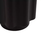 Tavolino Pandey Wavy in metallo, 23x23x56 cm, nero
