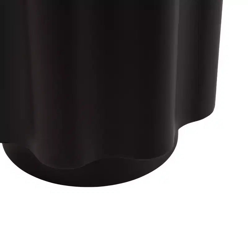 Tavolino Pandey Wavy in metallo, 23x23x56 cm, nero