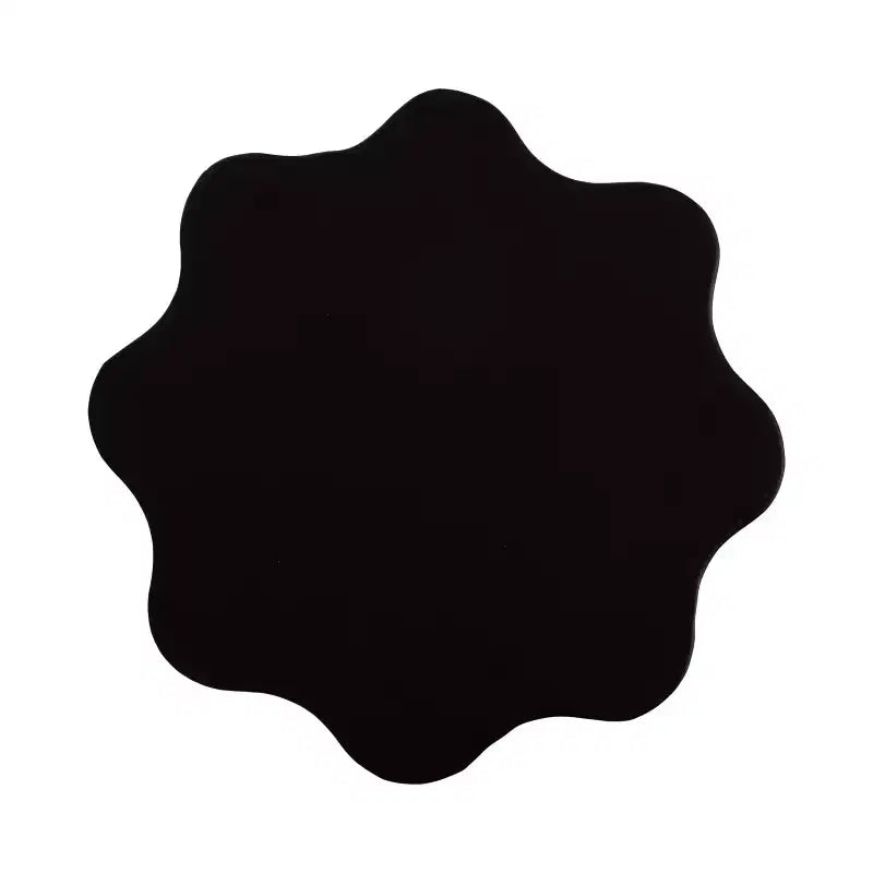Tavolino Pandey Wavy in metallo, 23x23x56 cm, nero