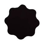 Tavolino Pandey Wavy in metallo, 23x23x56 cm, nero