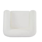 Poltrona da Club Emilia Contemporanea Rivestita in Bouclé, Beige