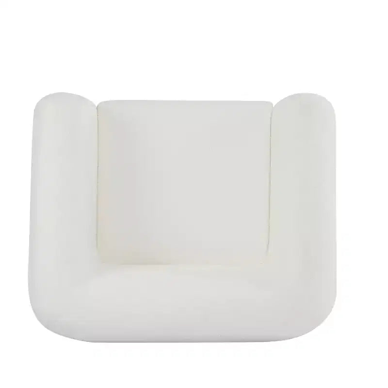 Poltrona da Club Emilia Contemporanea Rivestita in Bouclé, Beige