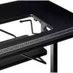 Tavolo da cucito pieghevole portatile SewStation 101 con gambe in acciaio, nero