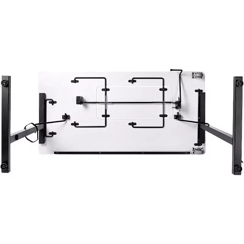Tavolo da cucito pieghevole portatile SewStation 101 con gambe in acciaio, nero