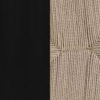Sedia da pranzo impilabile con design a schienale a Y, struttura in legno massello, seduta in corda di carta kraft intrecciata