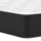 Materasso Ibrido da 25 cm, Schiuma Rinfrescante ad Alta Densità e Materasso a Molle Insacchettate in Scatola, Schiuma Certificata CertiPUR-US, Bianco/Nero