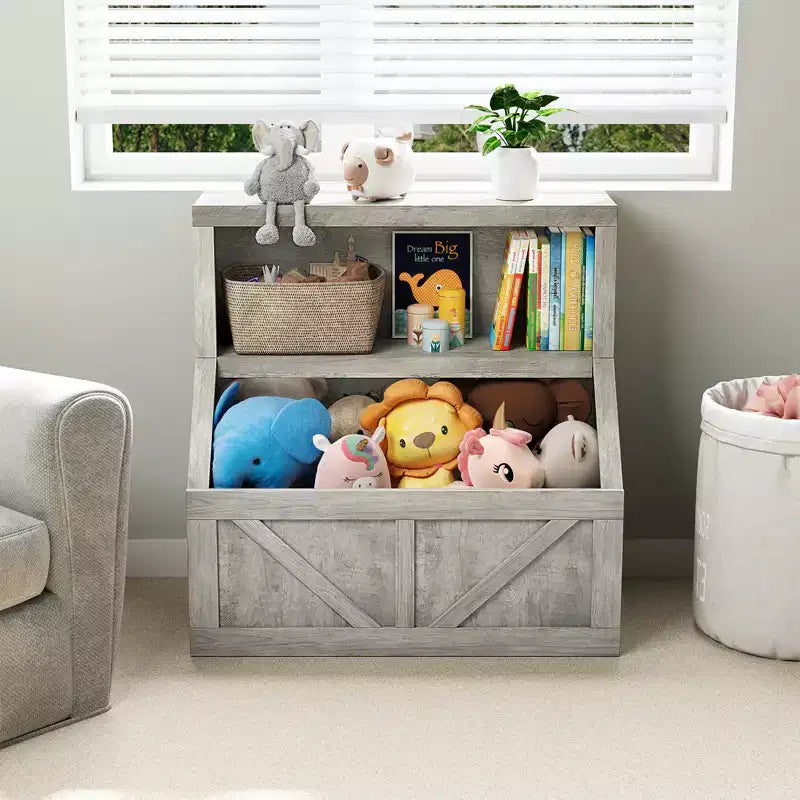 Libreria per bambini, mobile contenitore con dispositivo antiribaltamento, contenitore organizer impermeabile per bambini piccoli per la cameretta, la sala giochi, la camera da letto, il corridoio