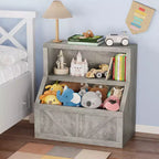 Libreria per bambini, mobile contenitore con dispositivo antiribaltamento, contenitore organizer impermeabile per bambini piccoli per la cameretta, la sala giochi, la camera da letto, il corridoio