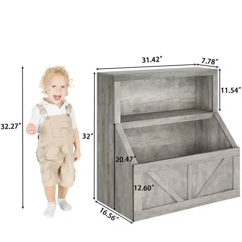 Libreria per bambini, mobile contenitore con dispositivo antiribaltamento, contenitore organizer impermeabile per bambini piccoli per la cameretta, la sala giochi, la camera da letto, il corridoio