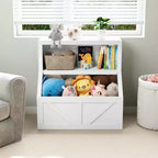 Libreria per bambini, mobile contenitore con dispositivo antiribaltamento, contenitore organizer impermeabile per bambini piccoli per la cameretta, la sala giochi, la camera da letto, il corridoio
