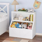 Libreria per bambini, mobile contenitore con dispositivo antiribaltamento, contenitore organizer impermeabile per bambini piccoli per la cameretta, la sala giochi, la camera da letto, il corridoio