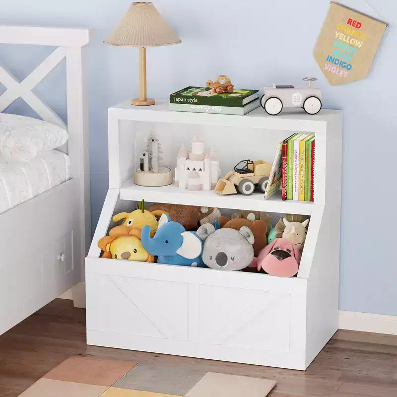 Libreria per bambini, mobile contenitore con dispositivo antiribaltamento, contenitore organizer impermeabile per bambini piccoli per la cameretta, la sala giochi, la camera da letto, il corridoio