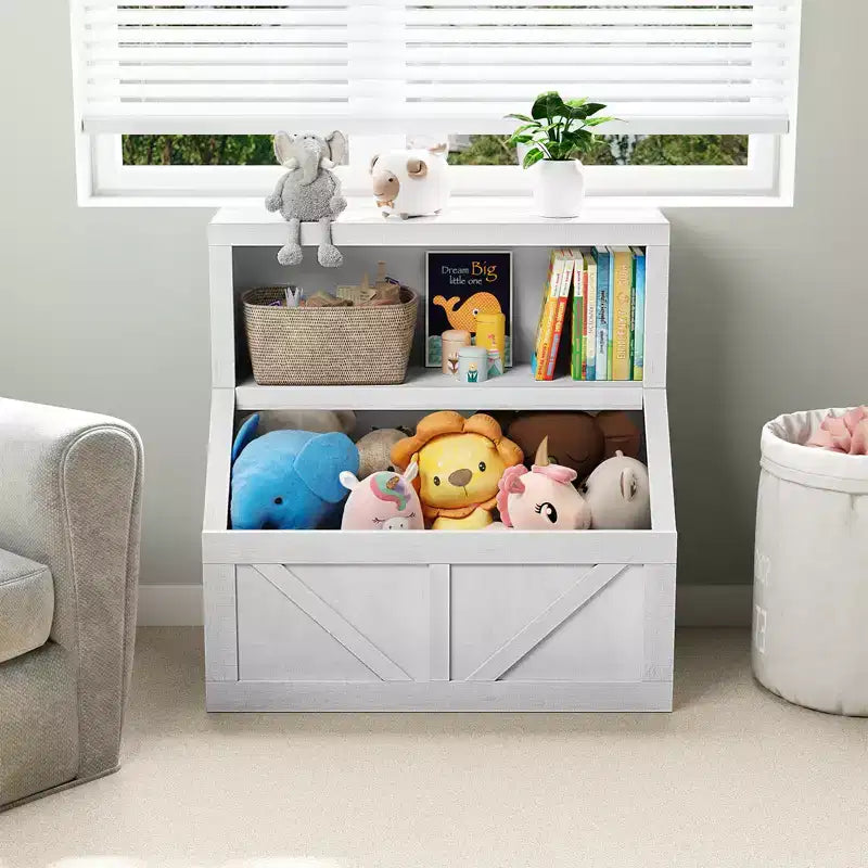 Libreria per bambini, mobile contenitore con dispositivo antiribaltamento, contenitore organizer impermeabile per bambini piccoli per la cameretta, la sala giochi, la camera da letto, il corridoio