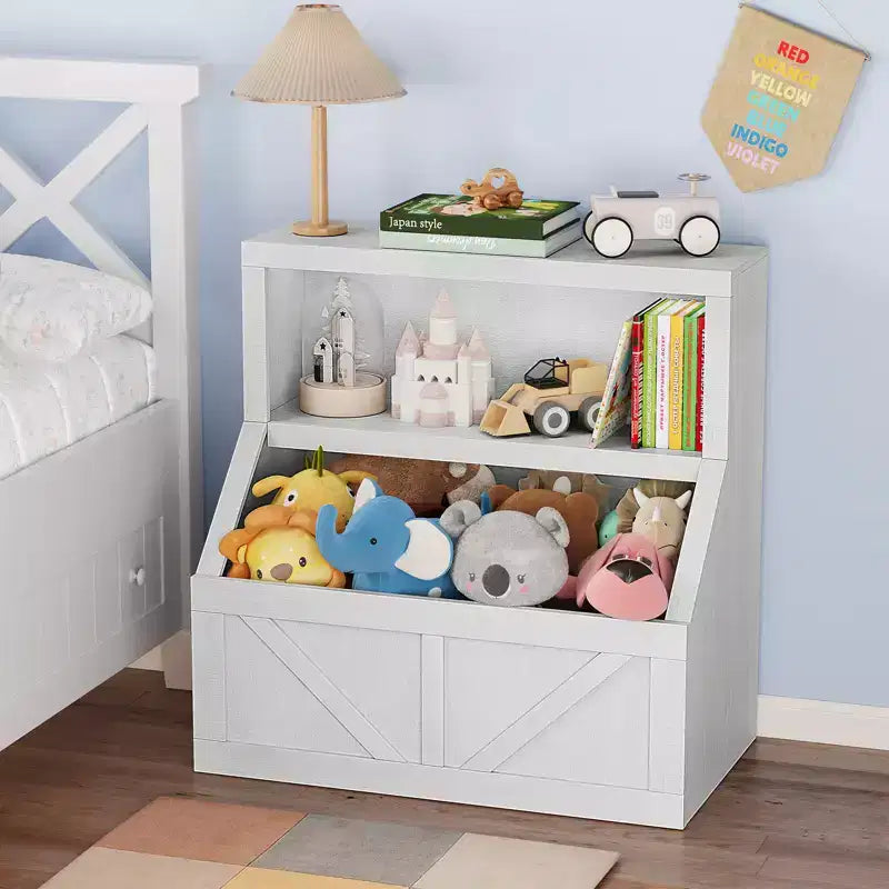 Libreria per bambini, mobile contenitore con dispositivo antiribaltamento, contenitore organizer impermeabile per bambini piccoli per la cameretta, la sala giochi, la camera da letto, il corridoio