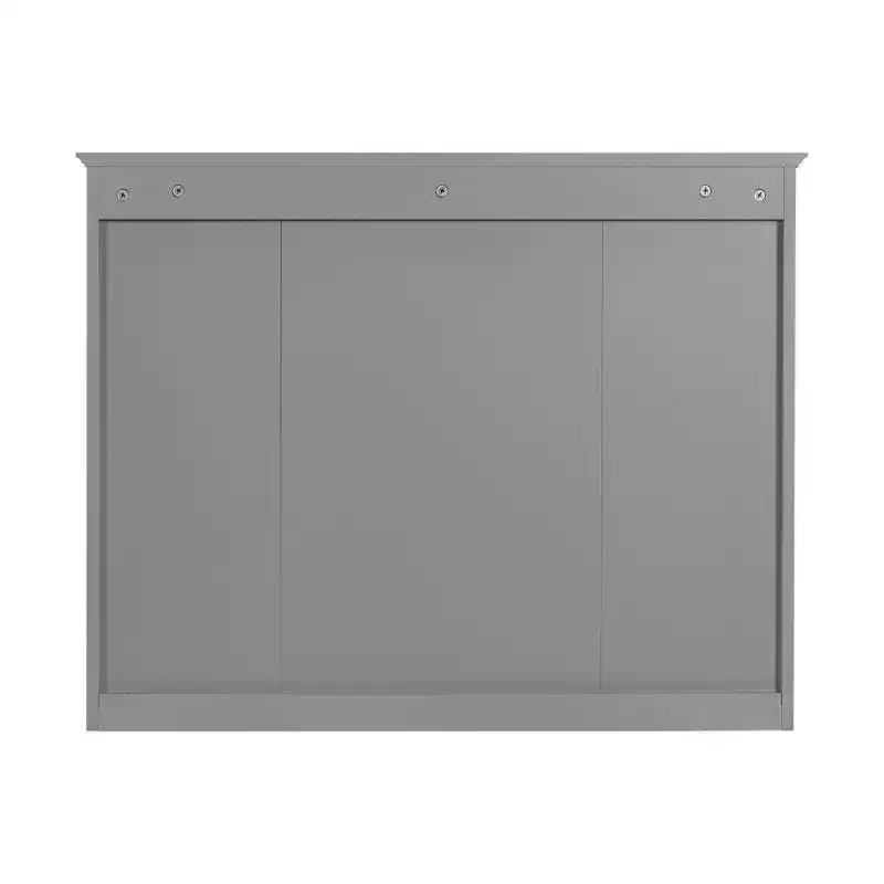 Mobiletto a specchio da bagno a parete con ante a scomparsa, telaio in MDF, design salvaspazio