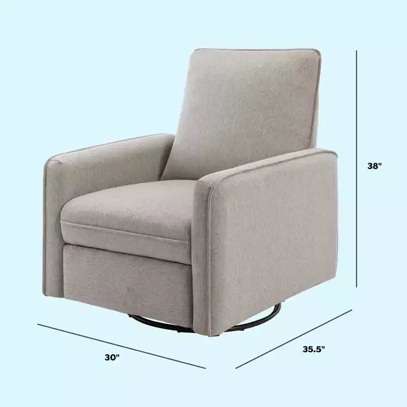 Poltrona reclinabile Penny con base girevole e dondolo
