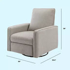 Poltrona reclinabile Penny con base girevole e dondolo