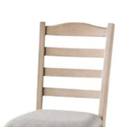 Set di 2 sedie da pranzo, gambe tornite, legno massello marrone chiaro