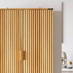 Mobile Dispensa da Cucina con Ante Magnetiche Effetto Legno, Ripiani Regolabili e Cassetto Contenitore