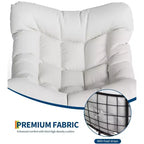Sedia a sdraio oversize con poggiapiedi, poltrona a dondolo Papasan da esterno con pouf e robusta struttura in metallo, dondolo a uovo in rattan per patio
