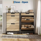 Organizzatore portascarpe autoportante con gambe in metallo, scarpiera portaoggetti per foyer, ingresso, soggiorno