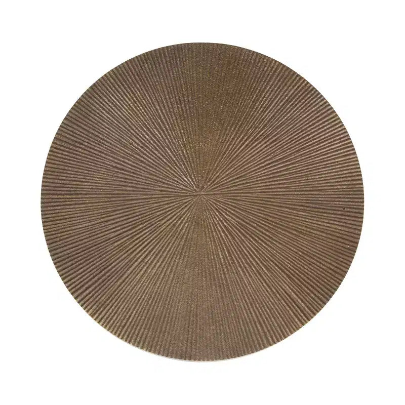 Piedistallo e Porta Piante Engles Regolabile in Metallo Goffrato, 25x25x76 cm, Oro e Nero