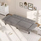 89 Divano Letto Futon, Divano Letto Moderno in ciniglia con Schienale e Braccioli Regolabili, Divano Futon Convertibile per Soggiorno Camera da Letto Appartamenti