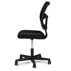 Sedia da Ufficio in Rete - Sedia da Scrivania Senza Braccioli, Altezza Regolabile, Supporto Ergonomico