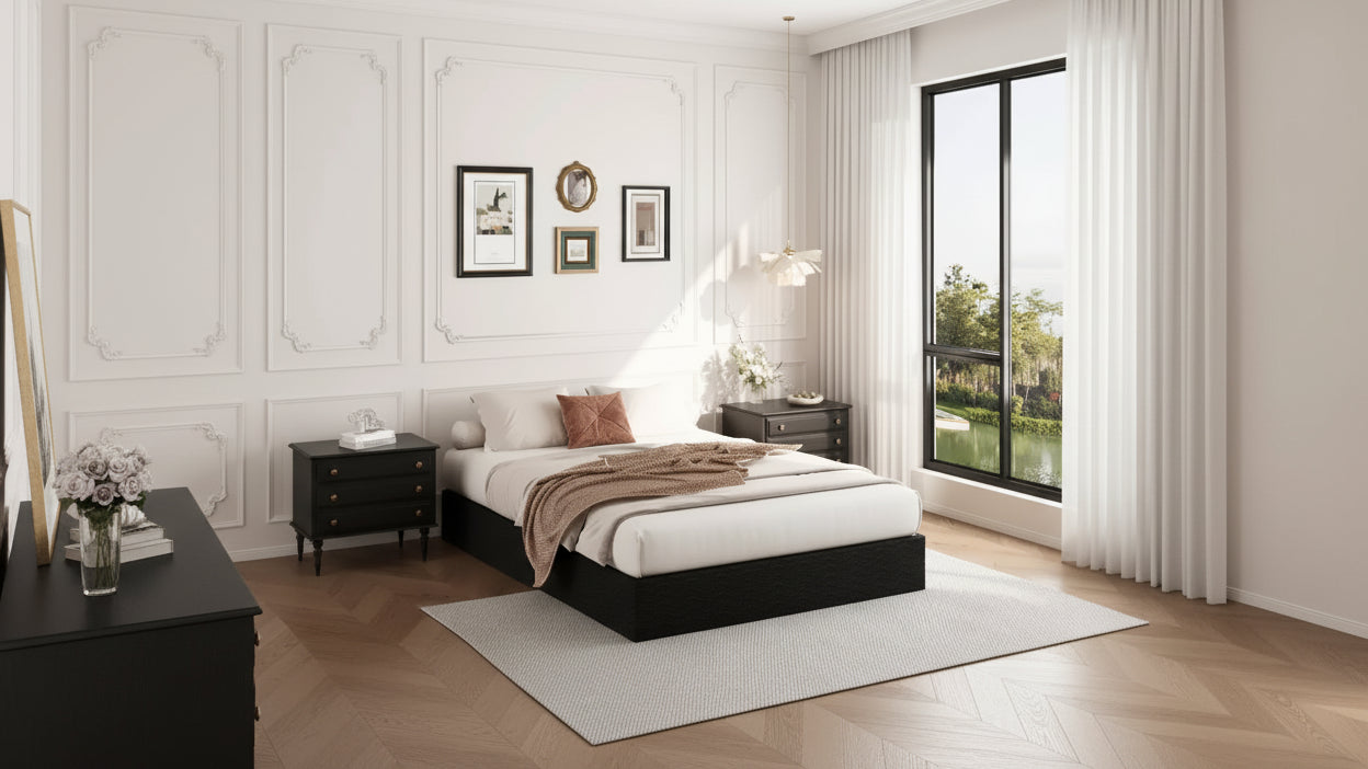 Dyonery Queen Size Box spring, reinforced metal frame structure, equipped with elastic bed hat style coat