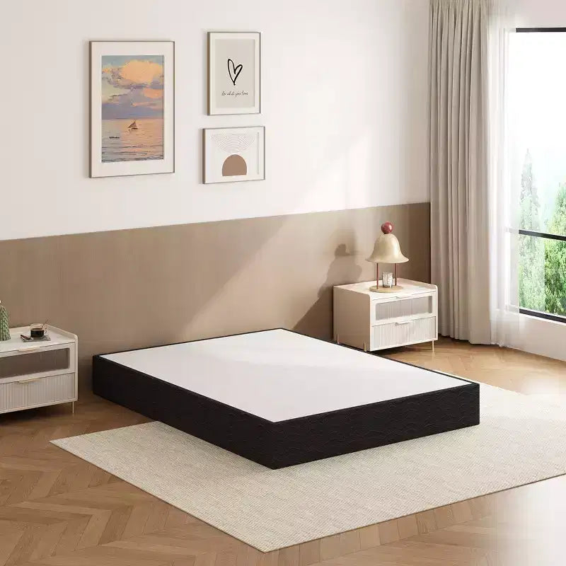 Base a Molle Queen Size, Struttura Rinforzata in Metallo, Dotata di Rivestimento Elastico a Cappello