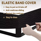 Base a Molle Queen Size, Struttura Rinforzata in Metallo, Dotata di Rivestimento Elastico a Cappello