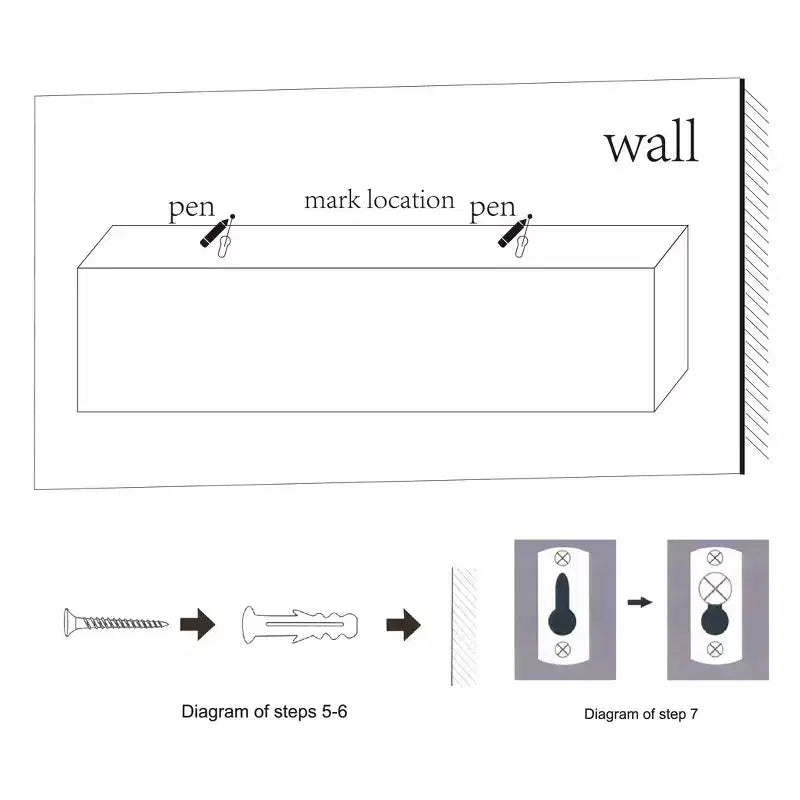 2 Mensole Galleggianti, Mensole a Muro Nere in Legno MDF per Arredamento e Organizzazione Domestica, Ideali per Camera da Letto, Soggiorno, Bagno, Cucina