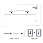 2 Mensole Galleggianti, Mensole a Muro Nere in Legno MDF per Arredamento e Organizzazione Domestica, Ideali per Camera da Letto, Soggiorno, Bagno, Cucina