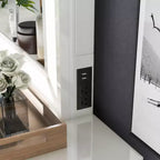 Specchio Contemporaneo Grayde con Luce Led e Spina USB Bianco Luminoso