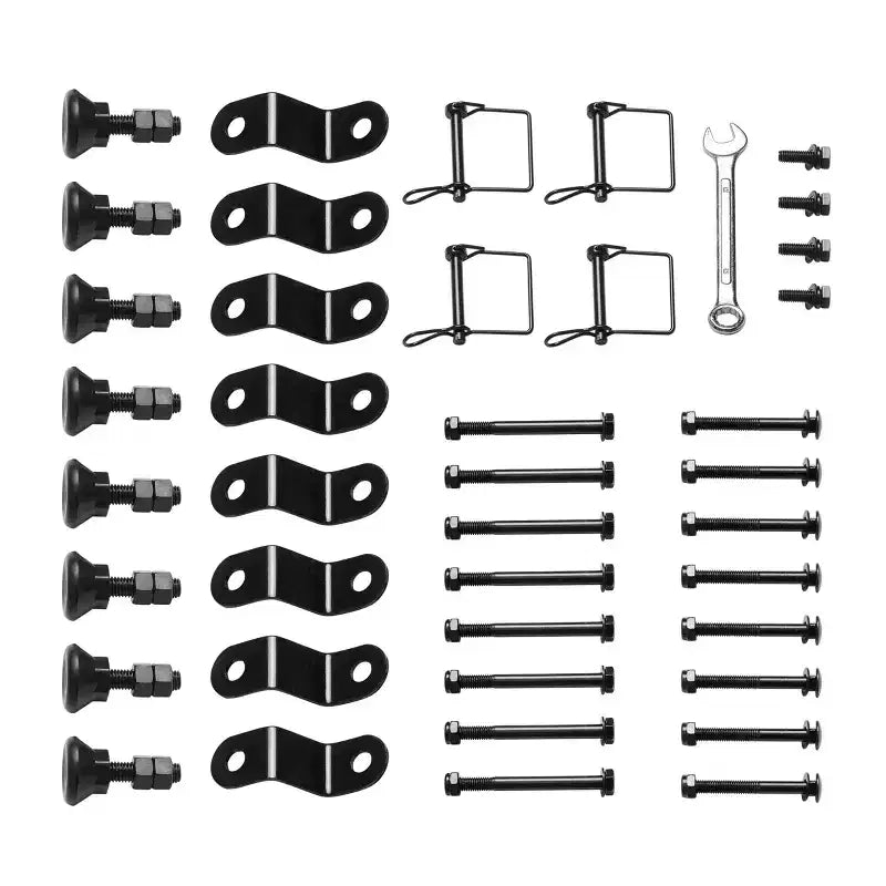 Porta Kayak - Due Supporti Autoportanti da 53 1/8 pollici con Bracci Doppi e Cinghie Regolabili - Contiene 2 Canoe, SUP, Paddleboard