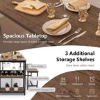 Set da pranzo 3 pezzi per 4 persone Tavolo da cucina e 2 panche con scaffale
